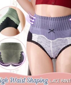 Korkeavyötäröiset pitsihousut