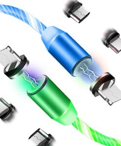 Hehkuva LED-magneettinen latauskaapeli