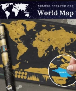 Deluxe Scratch-Off -maailmankartta