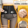Läpinäkyvät fleeced Compression Thermal leggingsit