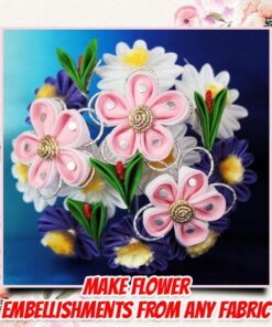 DIY Kanzashi-kukkamalli