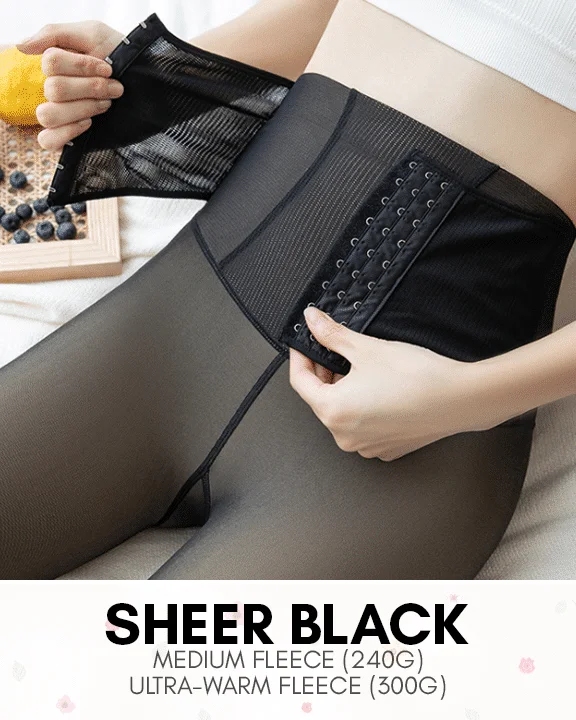 Läpinäkyvät fleeced Compression Thermal leggingsit - Image 10