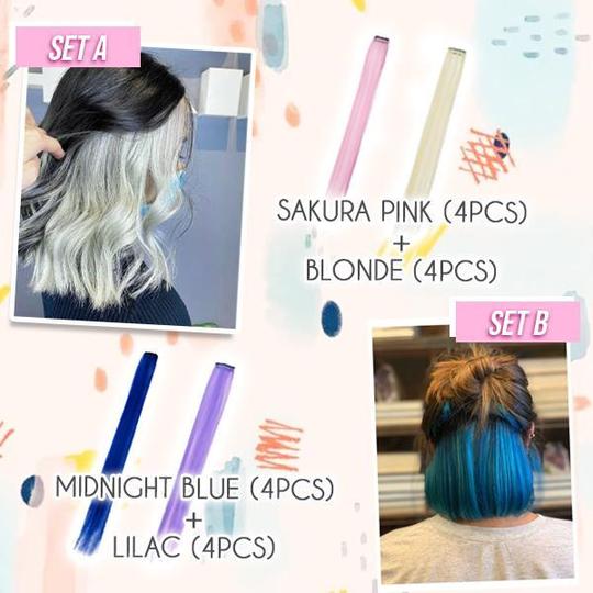 Hiuskaapin värillinen Clip-in pidennyssarja - Image 6