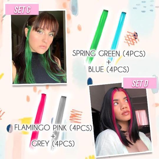 Hiuskaapin värillinen Clip-in pidennyssarja - Image 7