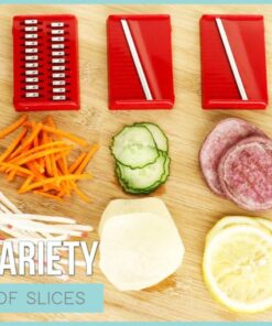 4-in-1 ruostumattomasta teräksestä valmistettu vihannesleikkuri