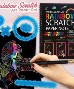 Rainbow Scratch Art -paperisetti