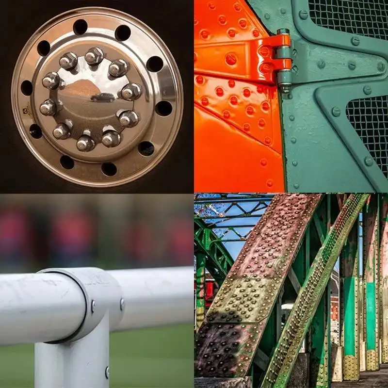 Ammattimainen niittipistoolin sovitinsarja 4 kpl eri suutinpulteilla - Image 4