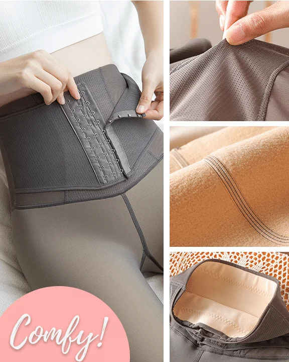 Läpinäkyvät fleeced Compression Thermal leggingsit - Image 5