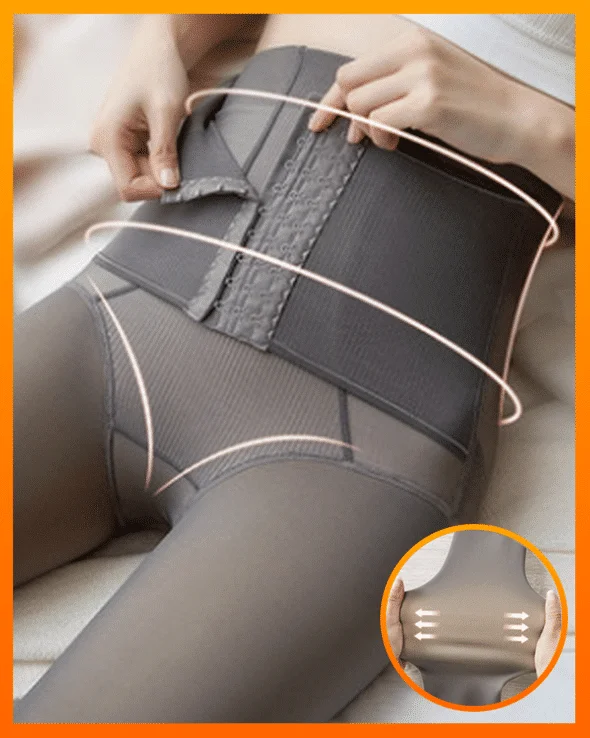 Läpinäkyvät fleeced Compression Thermal leggingsit - Image 6