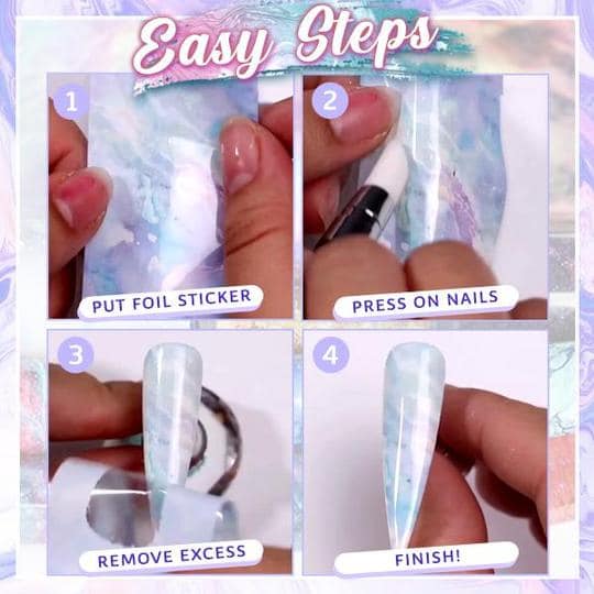 Nailtural Instant Marble Foil -tarrat - Image 5