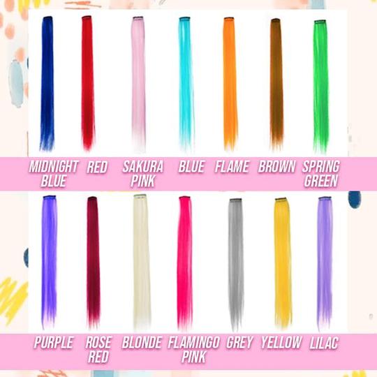 Hiuskaapin värillinen Clip-in pidennyssarja - Image 5