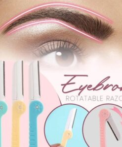 Kulmakarvojen pyöritettävät partaveitset (3 kpl)