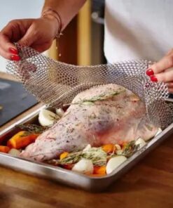 Elintarvikelaatuinen ruostumattomasta teräksestä valmistettu Chainmail leivinpäällinen