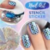 Nail Art Stencil -tarra 144 tarraa