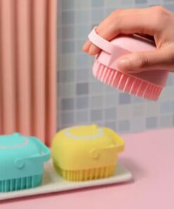 Pehmeä silikonikylpyhierontaharja